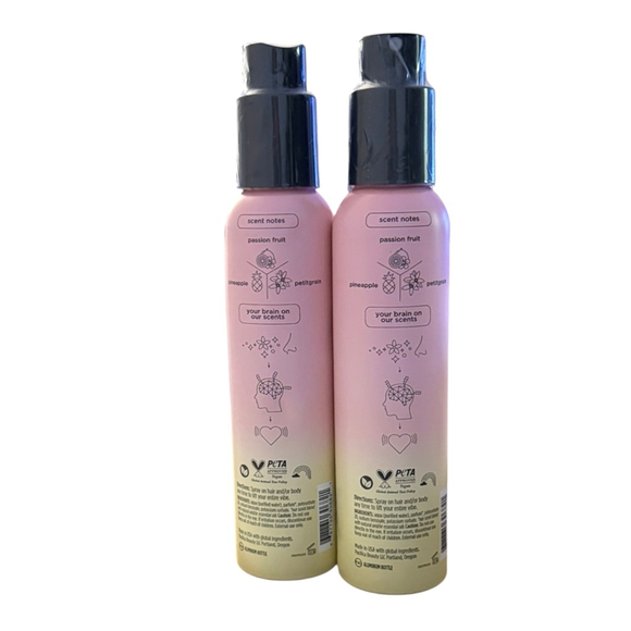 2 New Pacifica Passion Fruit Hair & Body Mist Duo 5 fl oz - Picture 2 of 2